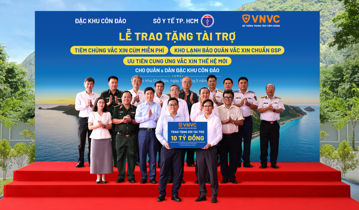 VNVC tài trợ hơn 10 tỷ đồng giúp Côn Đảo bảo vệ sức khỏe quân, dân và phát triển du lịch an toàn